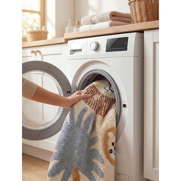 Tappeto per bambini color crema in cotone lavabile/tessuto a mano 140x200 cm Snuggle Leander – Hanse Home-image-4