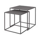Set di 2 tavolini in metallo grigio 40x40 cm Fera - Blomus