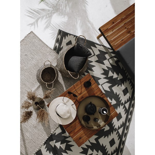 Tappeto grigio bifacciale per esterni in plastica riciclata Grigio, 120 x 180 cm Miramar - Fab Hab-image-4