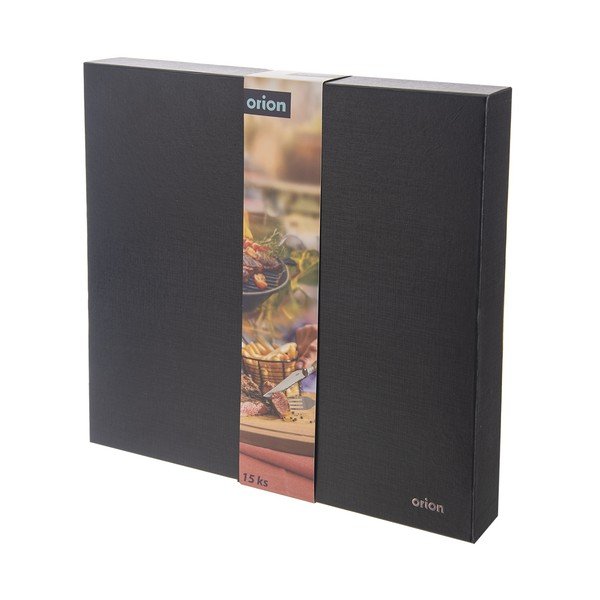 Posate argentate/di colore naturale in acciaio inox 15 pz – Orion-image-4