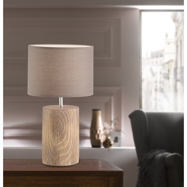 Lampada da tavolo marrone, altezza 43 cm Malik - Fischer & Honsel-image-3