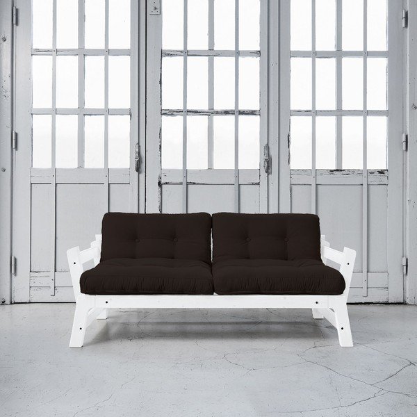 Rozkládací pohovka Karup Step White/Brown-image-1
