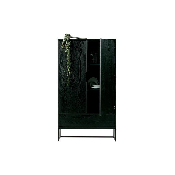 Mobile in frassino nero 85x149 cm Silas - WOOOD-image-1