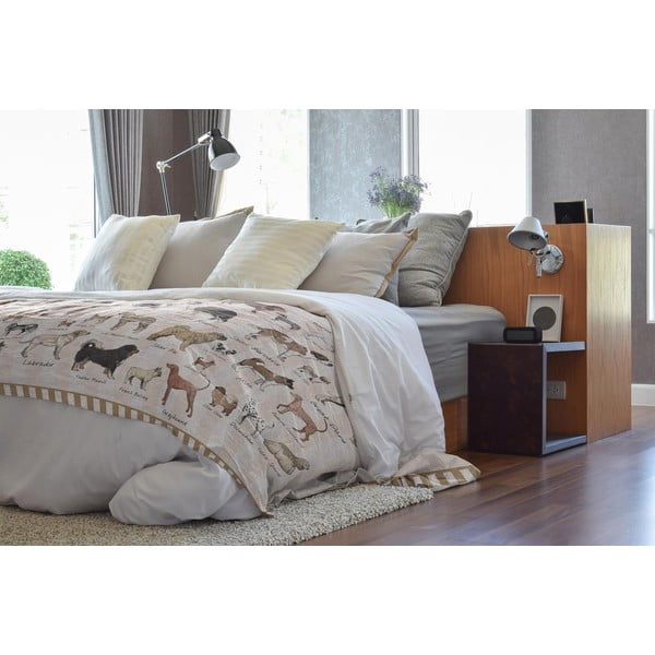 Copriletto per letto matrimoniale 170x240 cm Dog Types - Little Nice Things-image-1