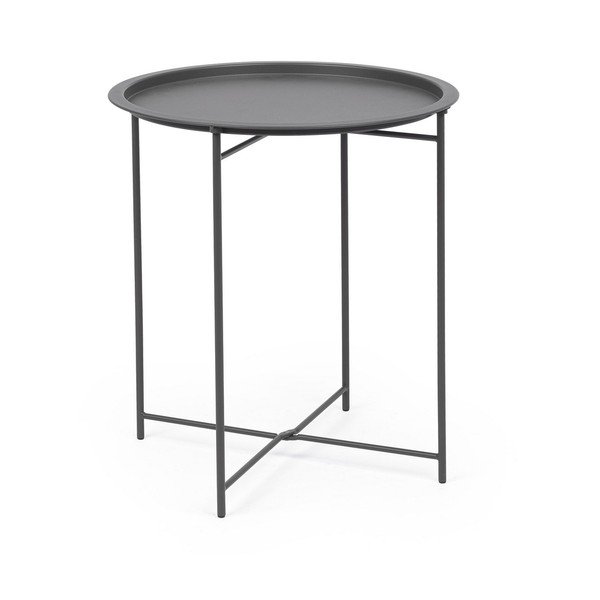 Tavolino da giardino rotondo in acciaio ø 46 cm Austin – Bizzotto