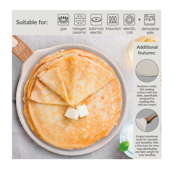 Padella per crêpes con superficie in ceramica ø 28 cm Signature Range – Cooksmart ®-image-3