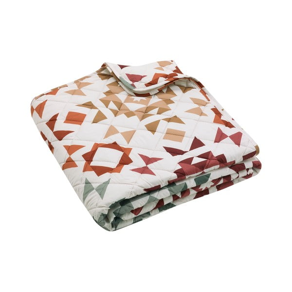 Copriletto beige con rivestimento trapuntato 220x230 cm Autumn Patchwork Geo – Catherine Lansfield