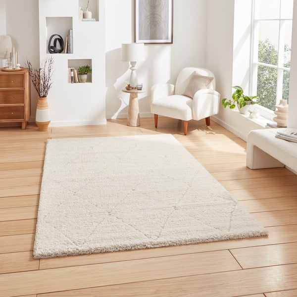 Tappeto color crema 160x230 cm Ideal Shaggy – Think Rugs-image-1