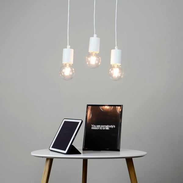 Lampada a sospensione bianca con paralume in metallo ø 5 cm Cero - Sotto Luce-image-1