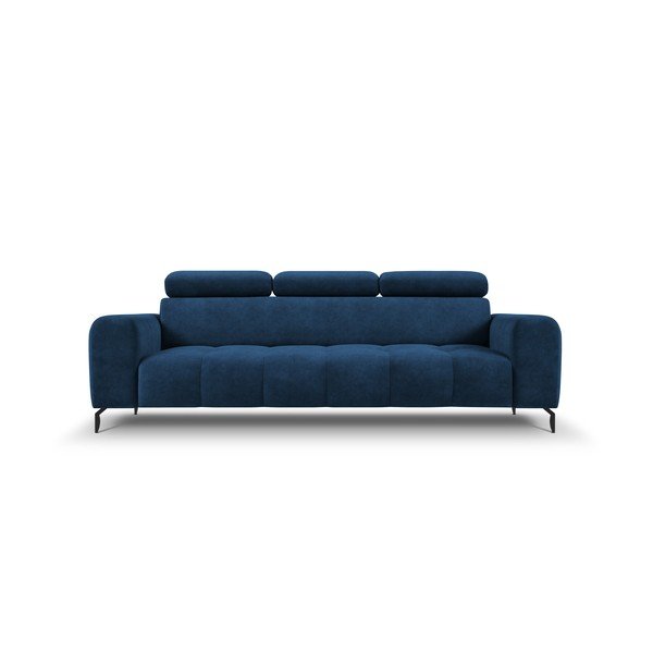 Divano in velluto blu 234 cm Nico - Milo Casa-image-4