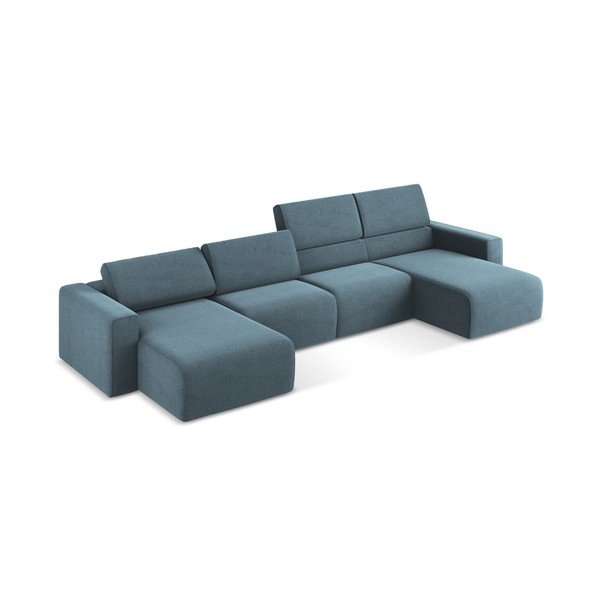 Divano angolare blu Kalea – Makamii-image-1