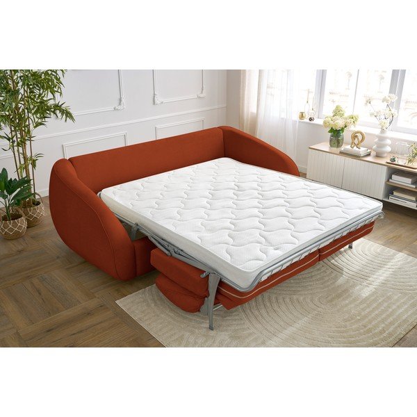 Divano arancione allungabile 235 cm Cezanne – Bobochic Paris-image-1