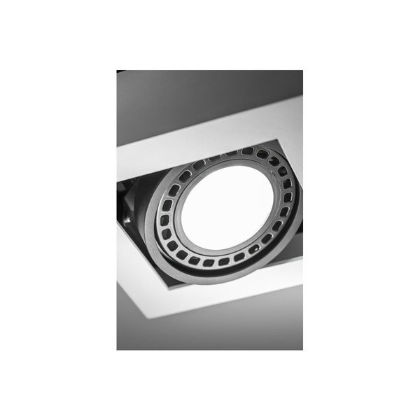 Lampada da soffitto bianca con paralume in metallo 18,5x18,5 cm Loid - GTV-image-3