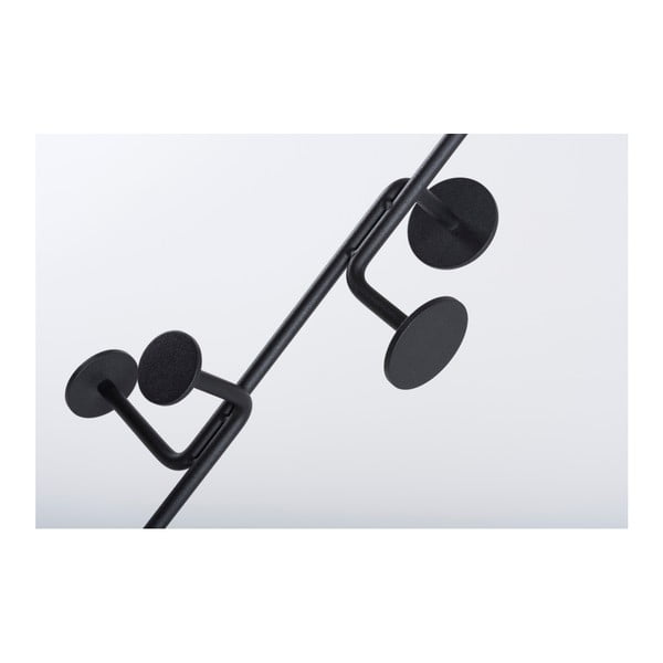 Portaoggetti in legno massiccio di quercia con dettagli neri Hook - Gazzda-image-3