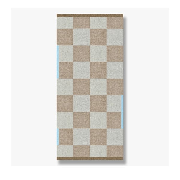 Tappeto lavabile beige 70x150 cm Square - Mette Ditmer Denmark