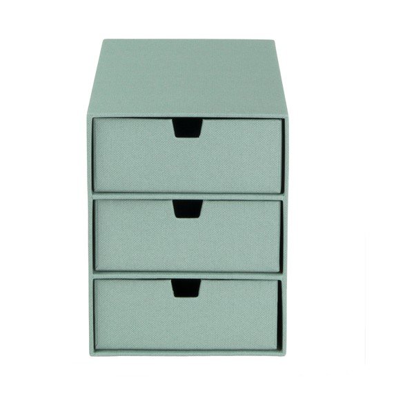 Organizer verde in cartone per cassetti Ingrid Canvas Paper Laminate – Bigso-image-3