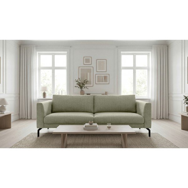 Divano verde chiaro 216 cm Gomero - Scandic-image-1