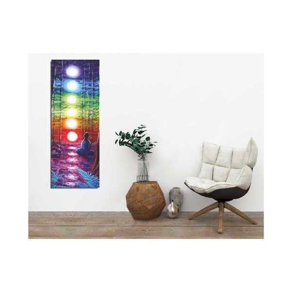 Pittura murale su tela Luci, 30 x 80 cm - Wallity-image-1