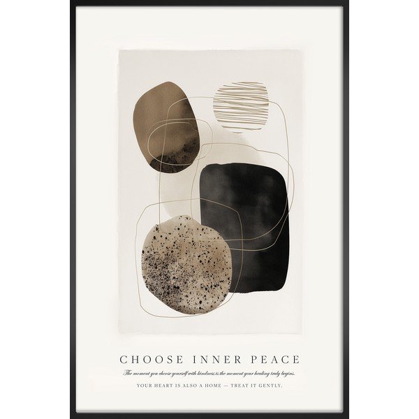 Dipinto stampato con cornice inclusa 60x90 cm Inner Peace – Styler
