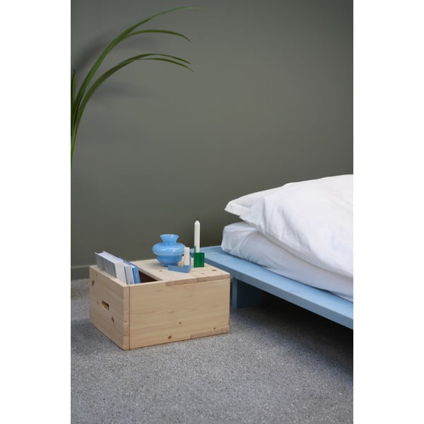 Comodino di colore naturale in pino massiccio Grab It – Karup Design-image-4