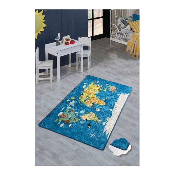Tappeto per bambini , 100 x 160 cm World Map - Conceptum Hypnose-image-1
