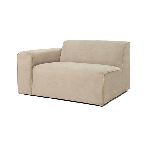 Modulo divano in velluto a coste beige (angolo sinistro) Sting - Scandic-image-2