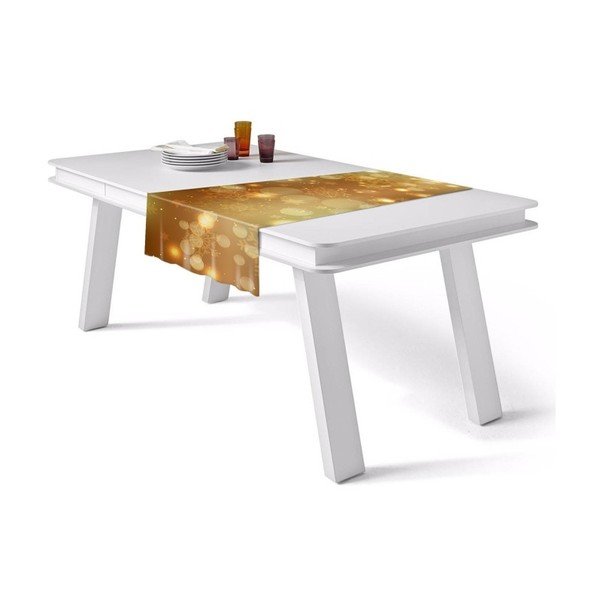 Runner da tavola natalizio Gold Shimmer, 40 x 140 cm - Mijolnir-image-1