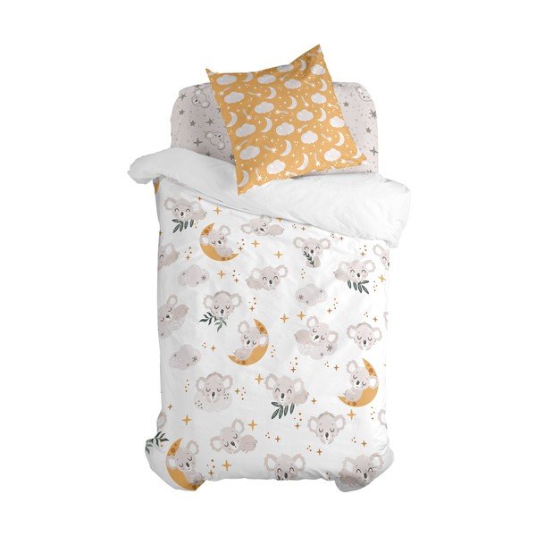 Biancheria da letto per bambini in cotone per letto singolo 140x200 cm Baby koala - Moshi Moshi