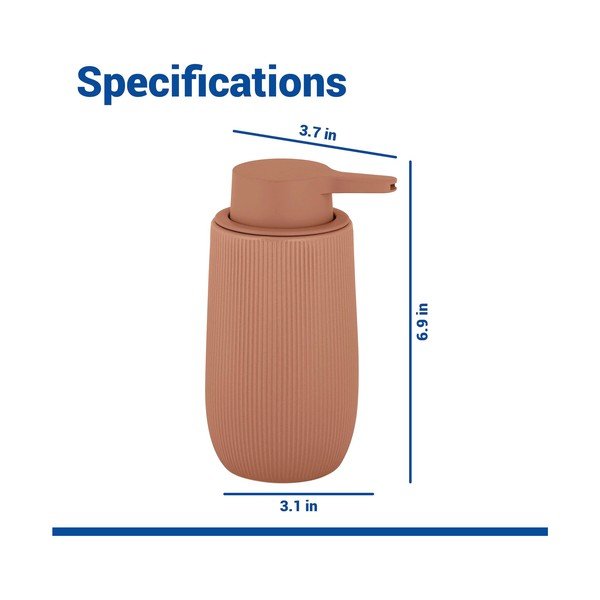 Dispenser per sapone marrone in plastica 400 ml Fablo – Wenko-image-4