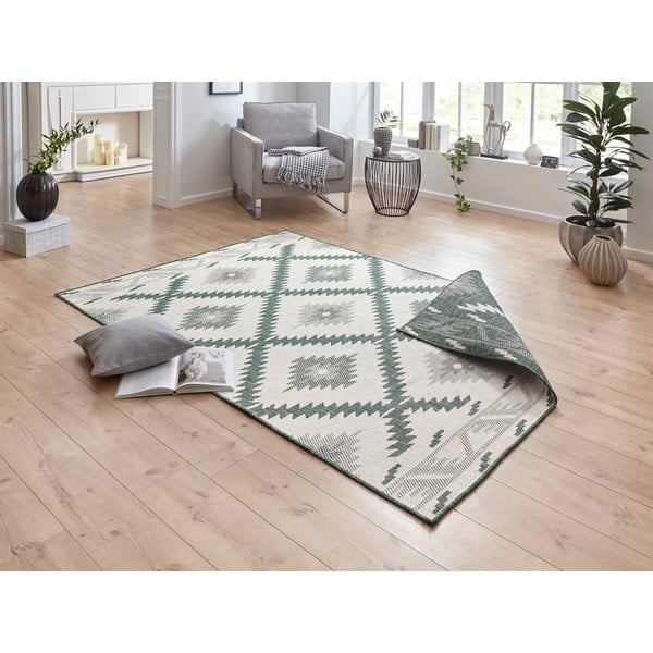 Tappeto da esterno verde e crema , 150 x 80 cm Malibu - NORTHRUGS-image-1