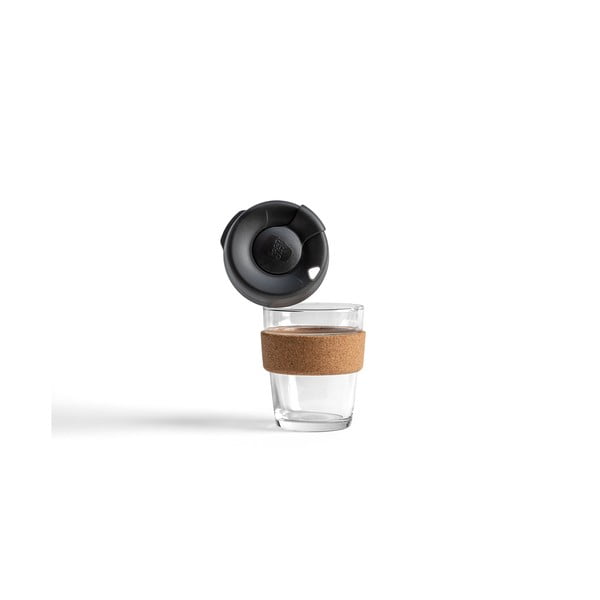 Tazza da viaggio nera/marrone 340 ml Brew Cork Black M – KeepCup-image-1
