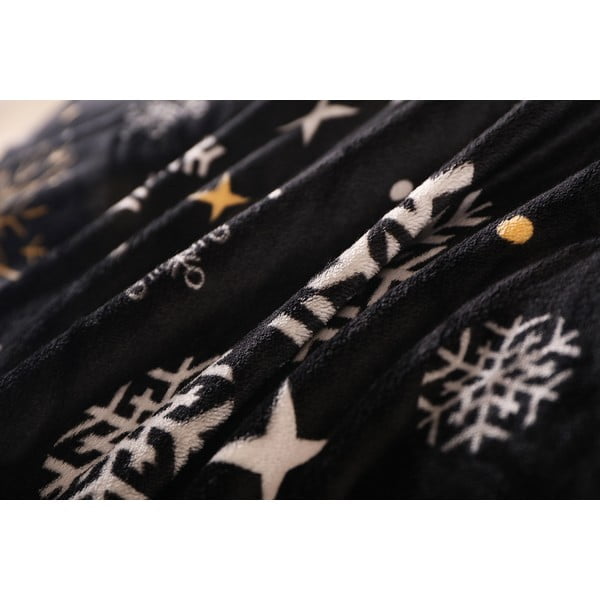 Biancheria da letto singola nera micro felpata 140x200 cm - My House-image-4