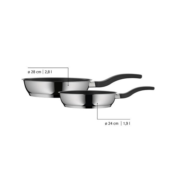 Padelle in set in acciaio inox con superficie in ceramica 2 pz ø 28 cm Devil – WMF-image-4