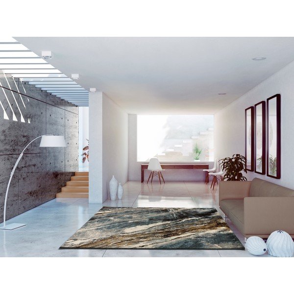 Tappeto grigio 200x140 cm Marmol Madera - Universal-image-1