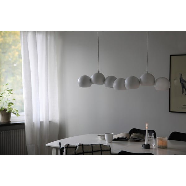 Lampadario bianco con paralume in metallo Cupolo – Markslöjd-image-1