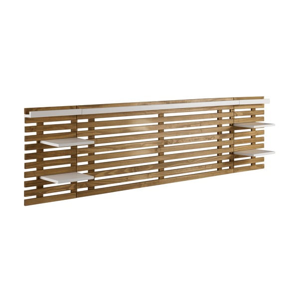 Testiera in pino bianco/naturale 240x62 cm Nidra - Marckeric-image-2