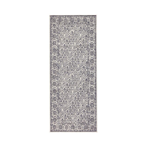 Tappeto da esterno reversibile grigio e crema Curacao, 80 x 150 cm - Bougari