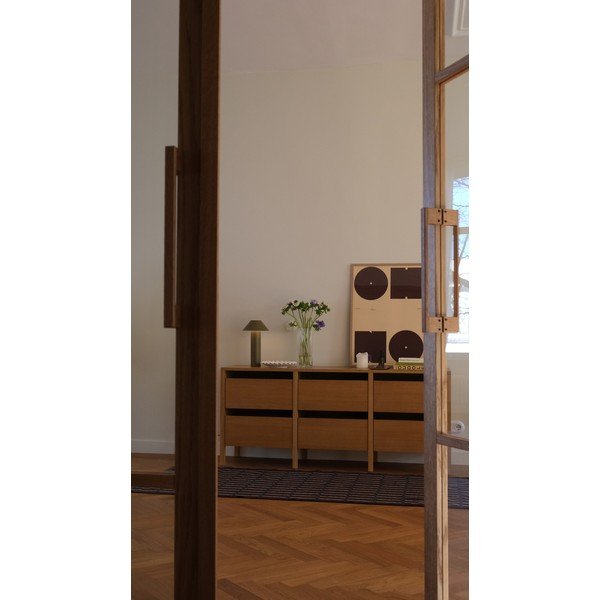 Credenza di colore naturale con effetto rovere 150x65x40 cm Forma – Hübsch-image-3