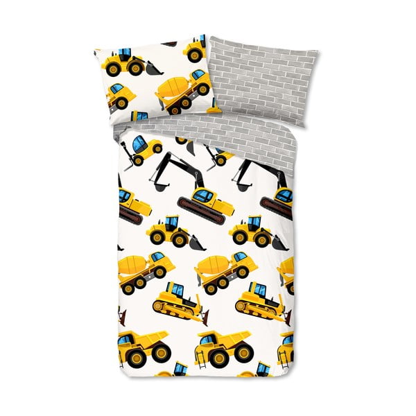 Set lenzuola letto per bambini una piazza e mezza in flanella 140x200 cm Dig - Good Morning