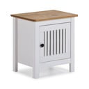 Comodino in legno bianco Bruna - Marckeric