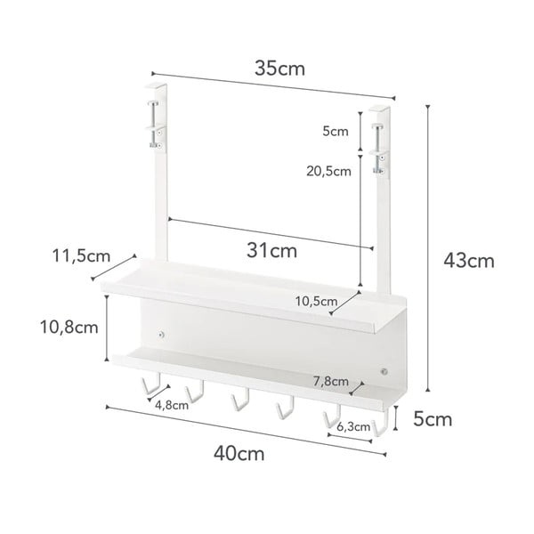 Organizzatore di cavi in metallo Smart - YAMAZAKI-image-4