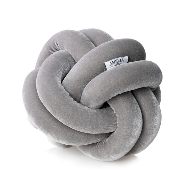 Cuscino decorativo grigio Knot Grey Nancy - AmeliaHome