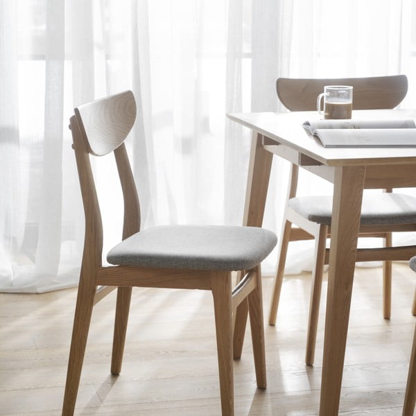 Set di 2 sedie da pranzo in colore naturale Rodham - Rowico-image-1