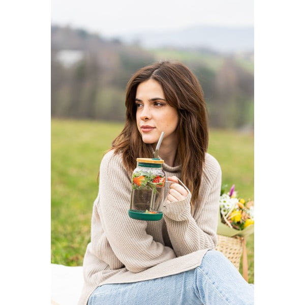 Barattolo con cannuccia 600 ml Fuori – Vialli Design-image-2