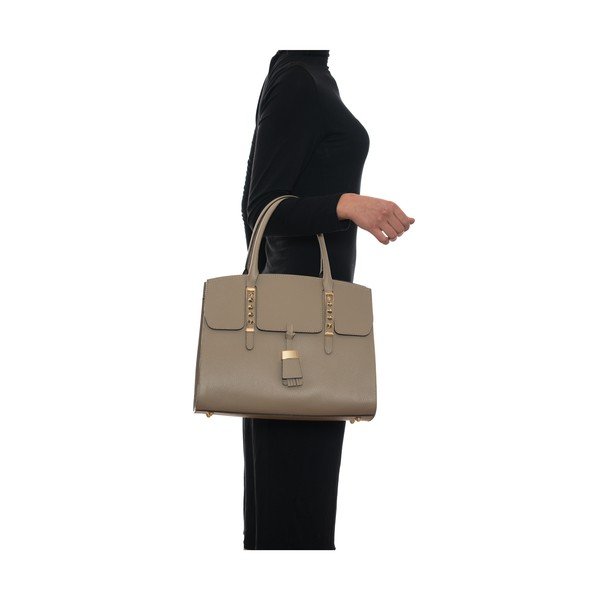 Kožená kabelka Renata Corsi 1080 světle hnědá-image-4