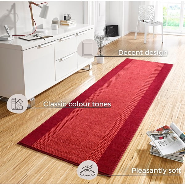 Runner rosso , 80 x 250 cm Basic - Hanse Home-image-4