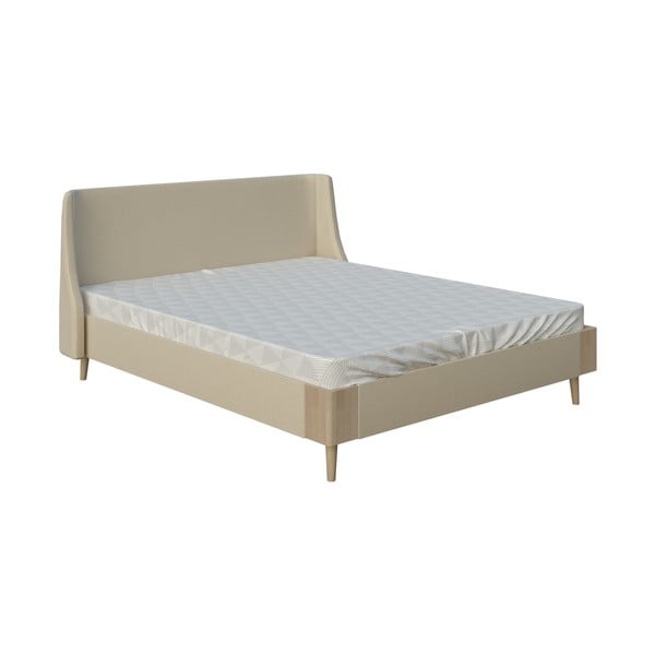 Letto matrimoniale beige , 140 x 200 cm Lagom Side Soft - ProSpánek