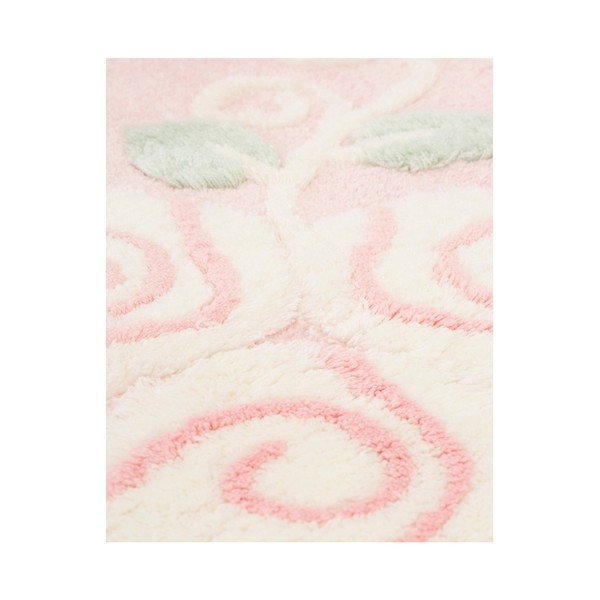 Set di 2 tappeti da bagno rosa Jardin - Foutastic-image-1