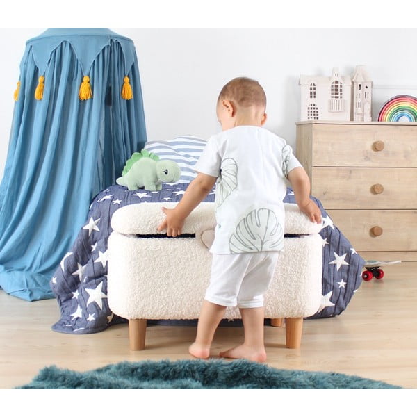 Pouf bianco per bambini Moouv - Artie-image-4
