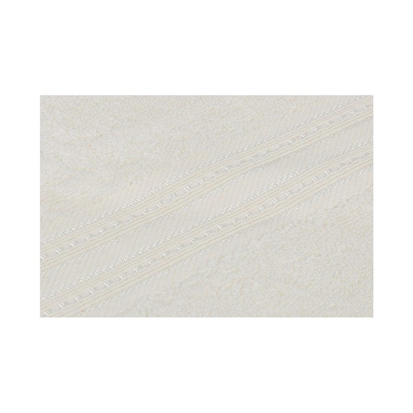 Asciugamano crema in cotone e fibra di bambù , 70 x 140 cm Lavinya - Foutastic-image-1